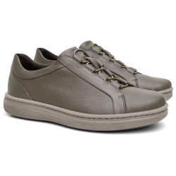 حذاء طبي رمادي كاجوال بتصميم مميز