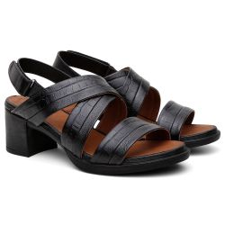 صندل طبي اسود بكعب مريح