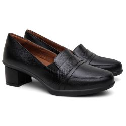 حذاء كعب طبي اسود مريح وأنيق 