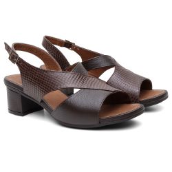 صندل طبي بني بكعب مريح