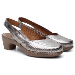 موديل طبي فضي بنقشة جلد الثعبان 