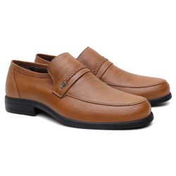 حذاء طبي رسمي عسلي أنيق 